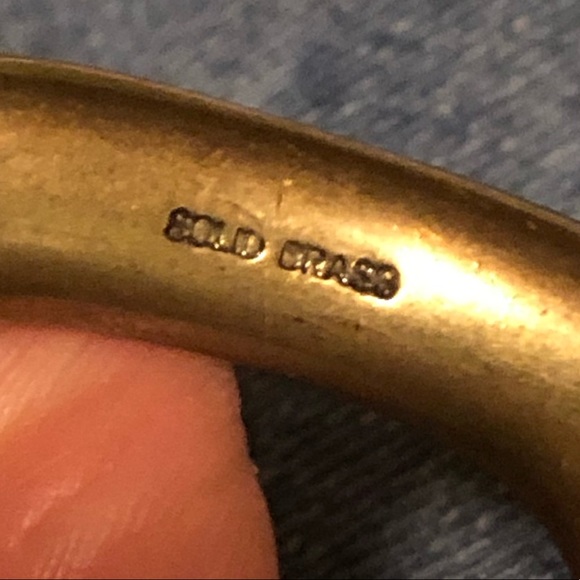 Leather belt brass buckle size 32 - Picture 8 of 8